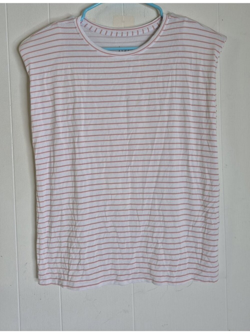 Me By Jennie Garth Sleeveless Striped T-shirt Women's Size XS  Oversized
